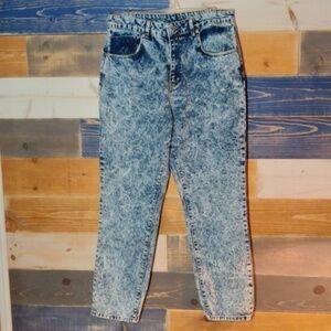 The Ragged Priest Acid Blue Cougar Mom Jeans 34 NWOT